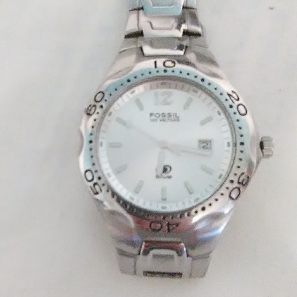 SALE Mens Fossil Blue Watch - Picture 7 of 8